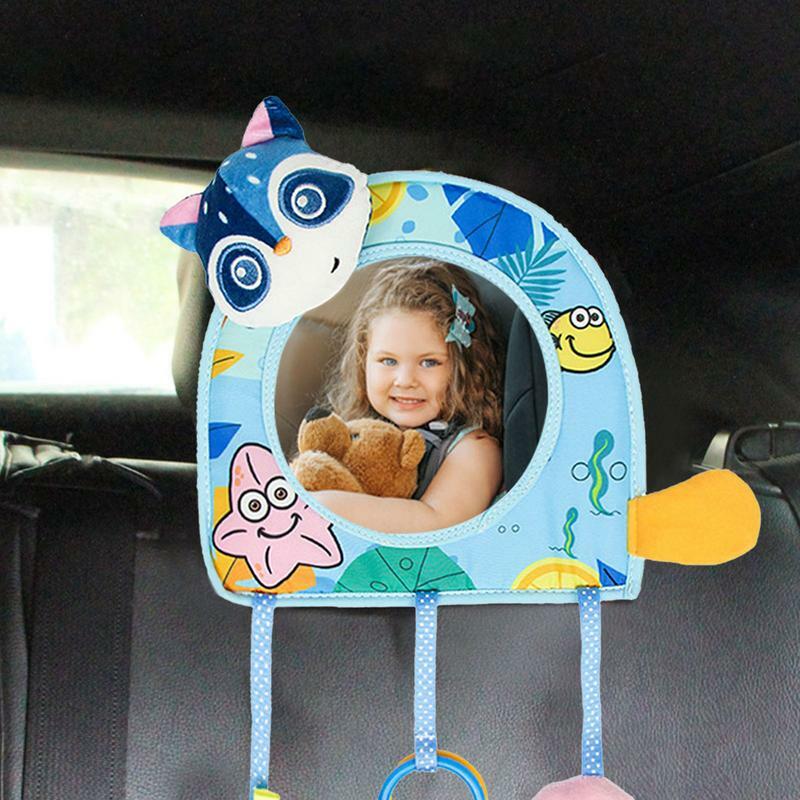 مرآة مراقبة الطفل للسيارة شاتيربروف مراقبة الطفل مرآة المراقبة المرايا مع رؤية واضحة كريستال واسعة لسرير