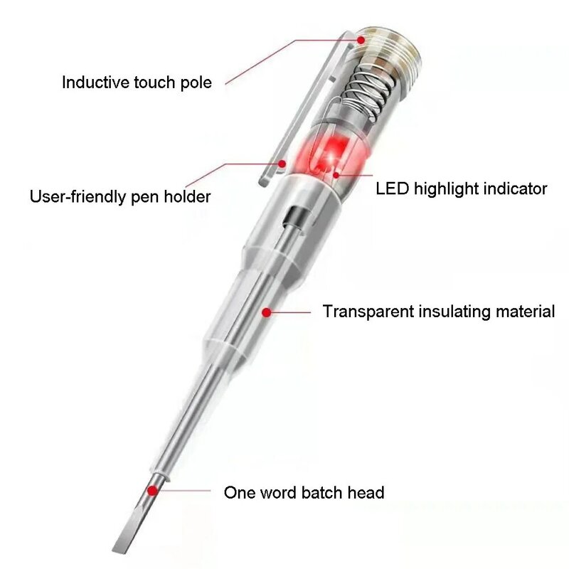 B09 قلم اختبار الحث متعدد الوظائف ، جهاز اختبار مصباح واحد ، أداة مفك براغي ، قلم اختبار الأجزاء ، جودة عالية