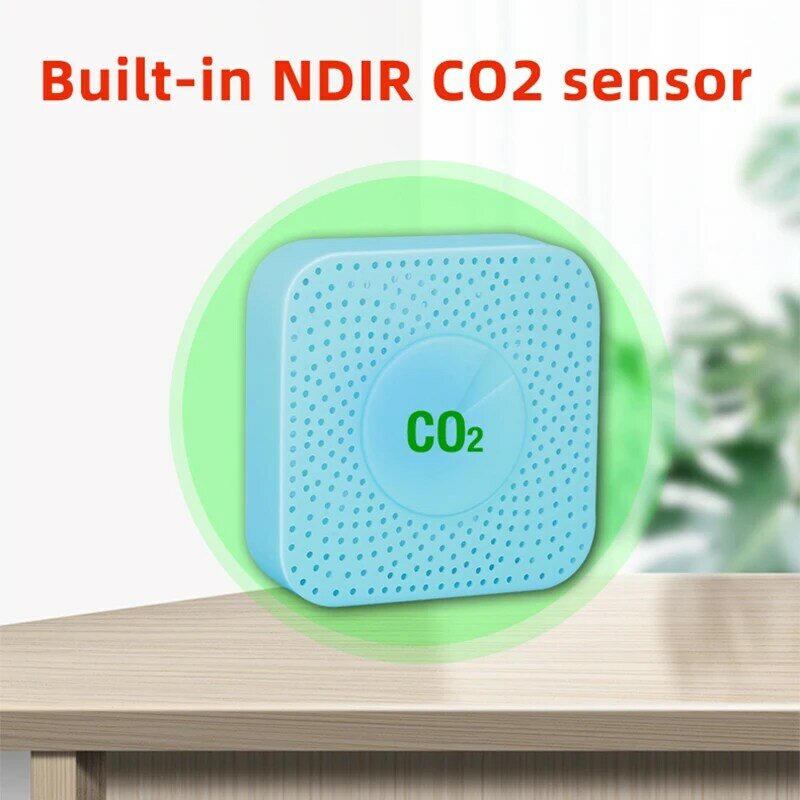 زيجبي تويا CO2 الاستشعار ندير عالية الدقة المنزل الذكي مرتبطة Co2 للكشف عن رصد الهواء المنزلية SmartLife APP
