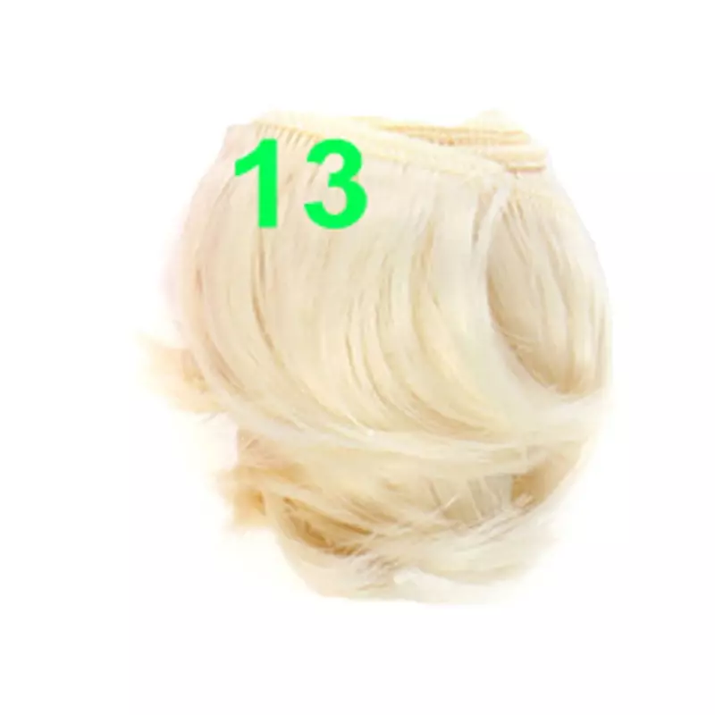 1 قطعة 5 سنتيمتر أسود أبيض بني اللون مستقيم باروكة شعر دمية ل 1/3 1/4 BJD دمية لتقوم بها بنفسك الشعر