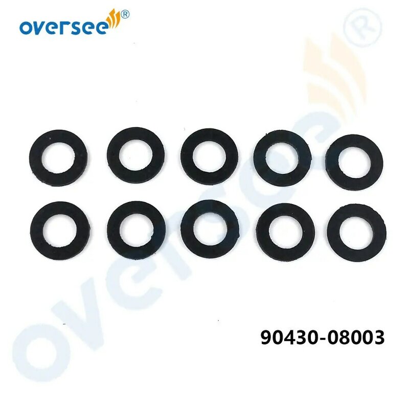 10pcs 90430-08003 For YAMAHA Outboard Lower Unit Oil Drain Gasket 90430-08020-00