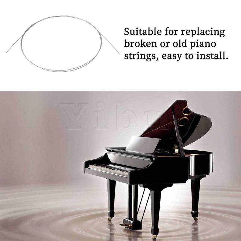 Yibuy-سلك إصلاح موسيقى البيانو ، سلاسل مكسورة ، #18 ، 3.28ft ، قطر 1 مللي متر ، 2 قطعة