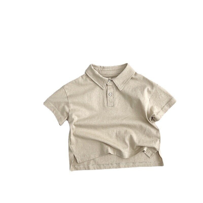 Hzhmy-قميص قطني بأكمام قصيرة للأطفال ، قميص صيفي للأولاد ، قميص رائع يناسب جميع الفتيات ، عصري بسيط