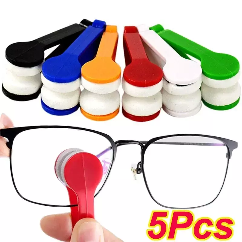 لينة ستوكات تنظيف النظارات فرشاة ، النظارات الإبداعية الأنظف ، 2-الجانب نظارات فرك ، أداة المسح ، جديد
