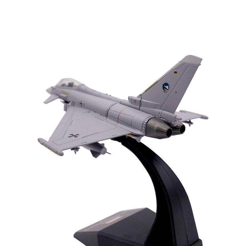 نموذج طائرة مقاتلة تايفون ، مقاتلة عسكرية معدنية ، نموذج ديكاست ، هدية مجموعة ، EF2000 ، 1: 100 مقياس