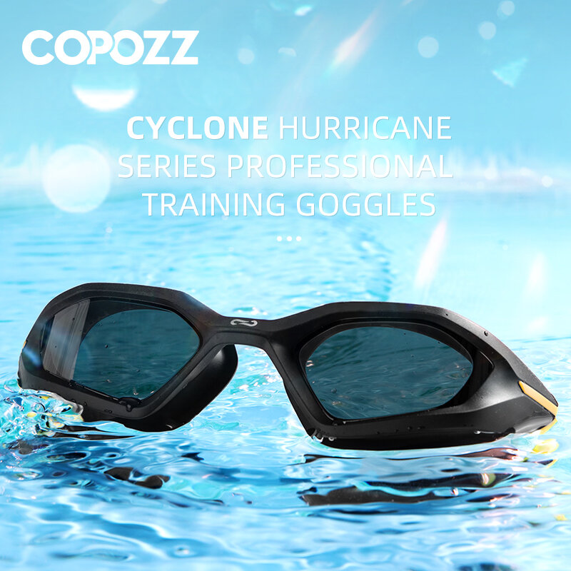 نظارات السباحة الاحترافية للرجال من COPOZZ نظارات السباحة بالكهرباء نظارات السباحة المقاومة للضباب فوق البنفسجية نظارات السباحة للسيدات للبالغين قابلة للتعديل
