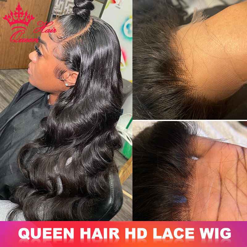 Real HD Lace Wig Body Wave Melt Skin Lace Pre Plucked Raw Human Hair 13x4 13x6 5x5 6x6 7x7 Lace Closure Frontal Wig Queen Hair