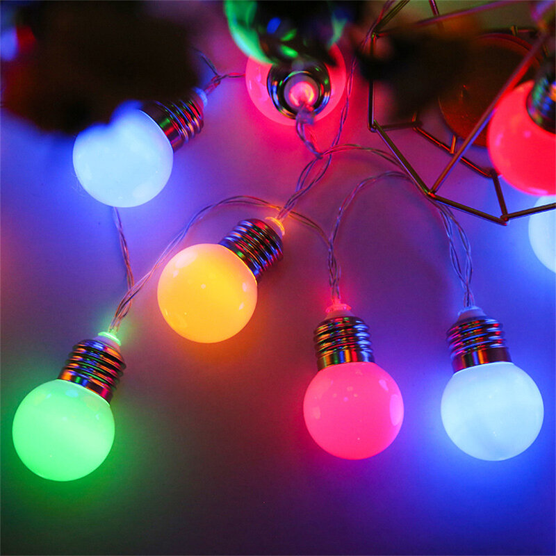 1.5M 3M غلوب مصباح LED متوهج سلسلة أضواء عيد الميلاد في الهواء الطلق كرات إضاءة الطوق للماء الجنية مصباح حزب عطلة السنة الجديدة ديكور