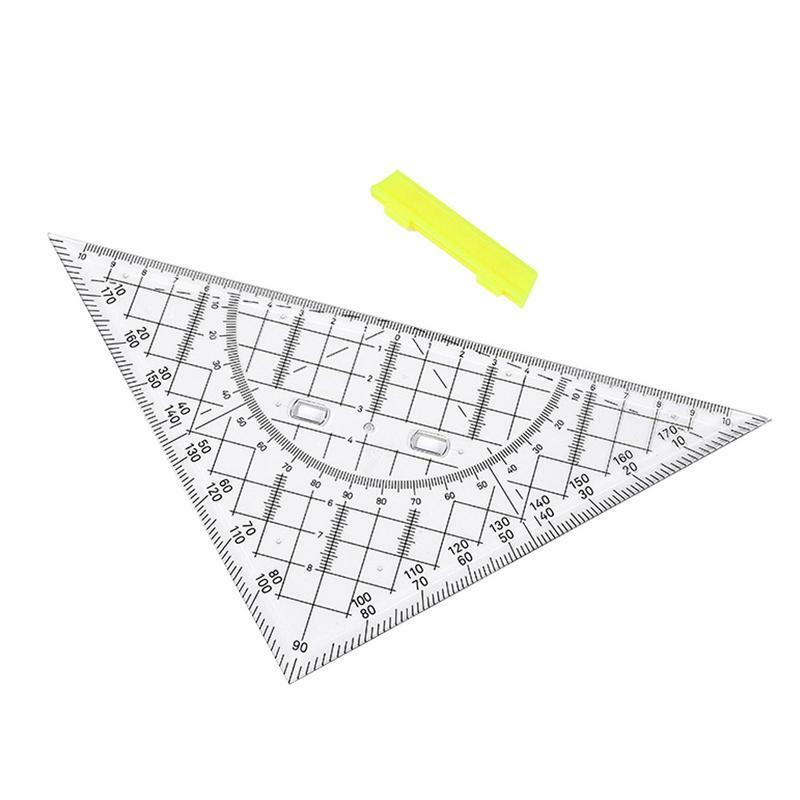 مثلث حاكم لرسم مثلث الهندسة صياغة أدوات 22 سنتيمتر الرياضيات المنقلة حاكم المدرسة لقطع الخياطة خليط