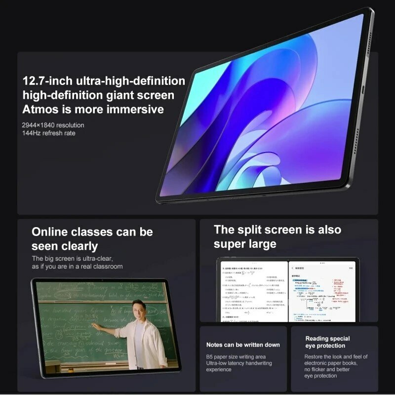 لينوفو-XiaoXin Pad Pro ، أندرويد 13 تابلت ، روم عالمي ، واي فاي ، MTK Dimensity ، شاشة LCD ، 8000 هرتز ، 8 جيجابايت ، جيجابايت ، 10000 mAh
