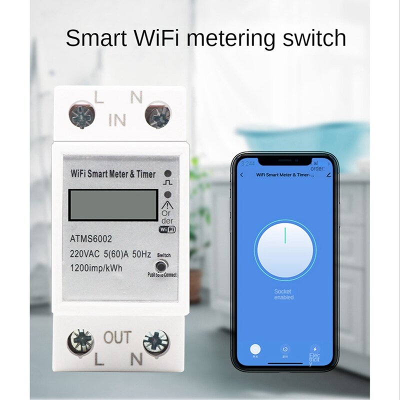 ATMS6002 Wifi الذكية متر تويا الذكية متر تويا الذكية واي فاي متر واي فاي عن بعد متر واي فاي القياس التبديل