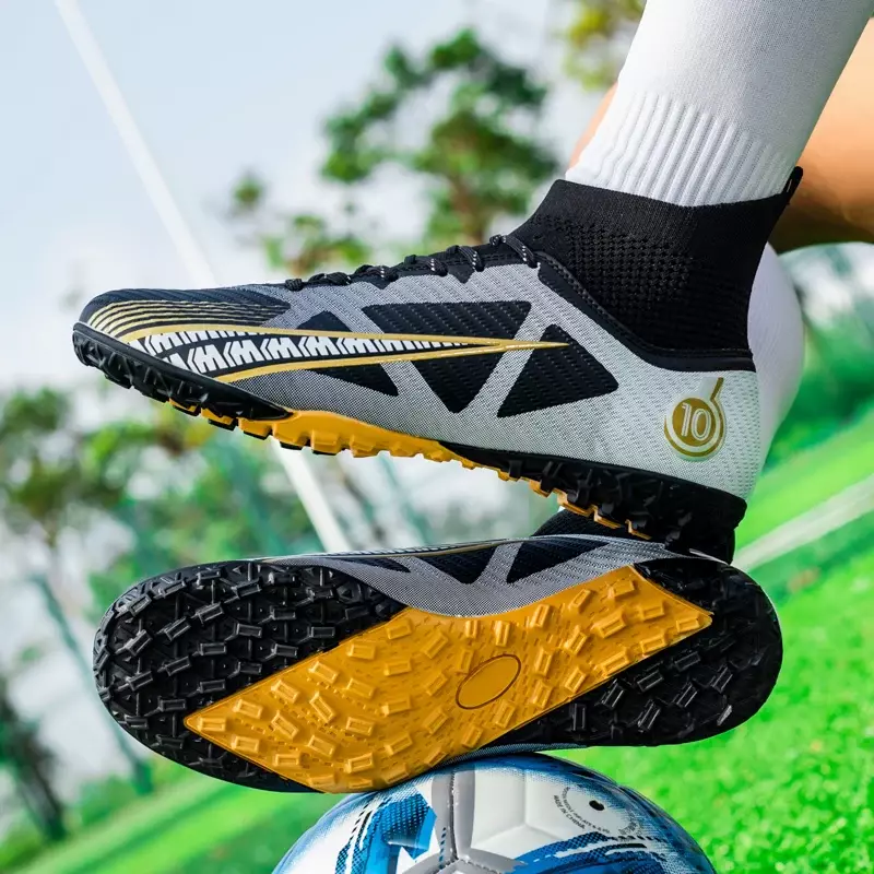 FG TF أحذية كرة قدم احترافية للرجال والأطفال ، أحذية تدريب عشبية مضادة للانزلاق ، أحذية عشبية خارجية