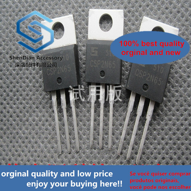 10pcs only orginal new 2N65 CSP2N65 TO-220 switching power supply MOS tube 2A 650V