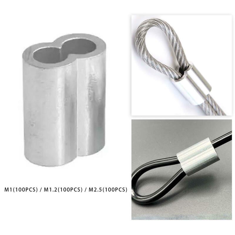 حبل من أسلاك الألومنيوم وكبل حلقة العقص ، شكل 8 أشكال ، إكسسوارات فولاذية ، من من الصلب ، من من من