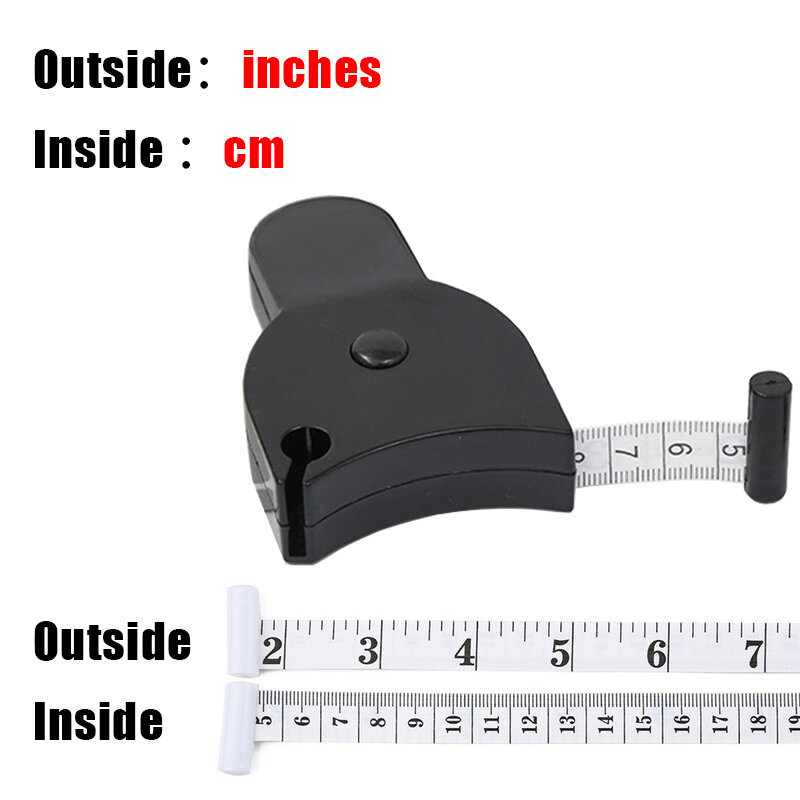 الذاتي تشديد أشرطة القياس الجسم حاكم 150 سنتيمتر/60 بوصة الخياطة خياط الخياطة قياس حاكم متر فيلم ل الخصر الصدر الساقين