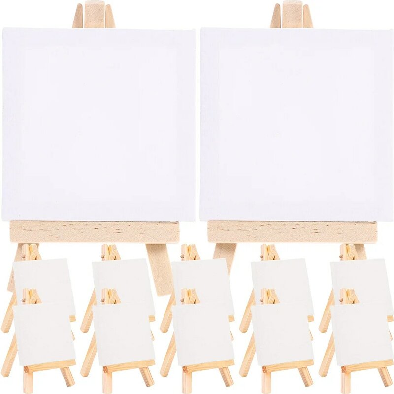 لوحة زيتية خشبية صغيرة للأطفال ، لوحة قماشية بيضاء ، أثاث للرسم ، الفنان