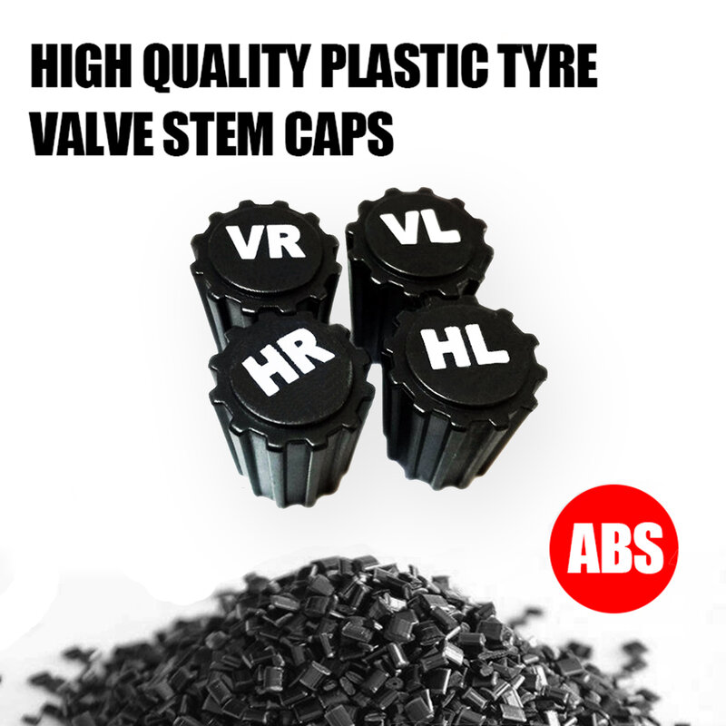 ATsafepro 8 قطعة قضيب صمام إطار الإطارات الغبار قبعات الغبار عجلة الجذعية غطاء الصمام الهواء مع VR VL HR HL الطباعة 8V1 US Schrader ABS