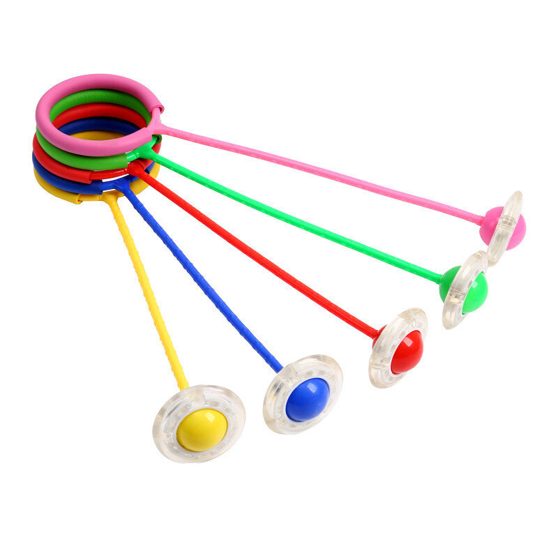 جديد LED الأطفال وامض القفز حلقة ملونة الكاحل تخطي سوينغ الكرة الوالدين والطفل ألعاب اللعب هدية