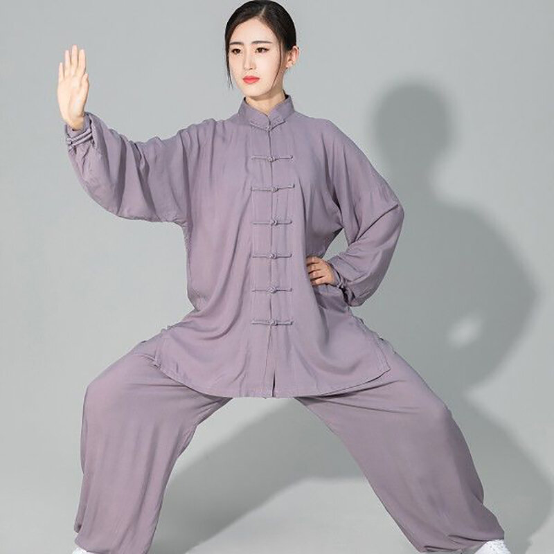 ملابس الكونغ فو من USHINE-Kung Fu للأطفال والكبار ، فنون الدفاع عن النفس ، بدلة الجناح Chun ، الكونغ فو ، الأسود والرمادية ، القطن أحادي اللون ، 6 ألوان ، جودة عالية
