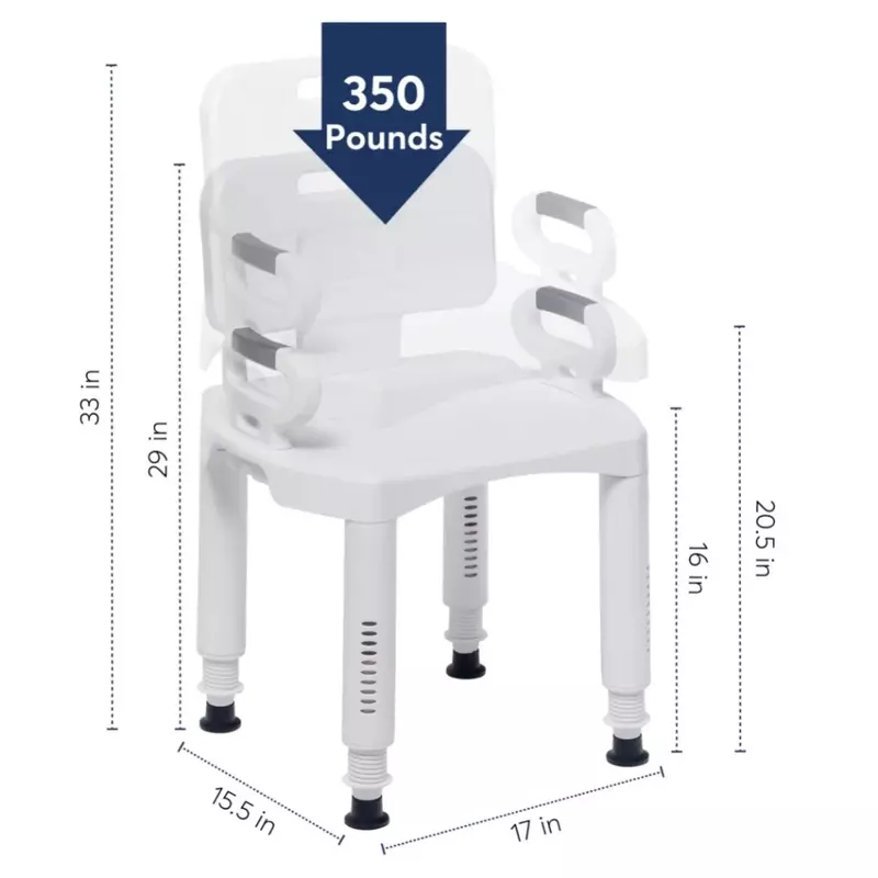 محرك الأقراص الطبية قسط سلسلة دش كرسي ، كرسي مع الظهر والذراعين
