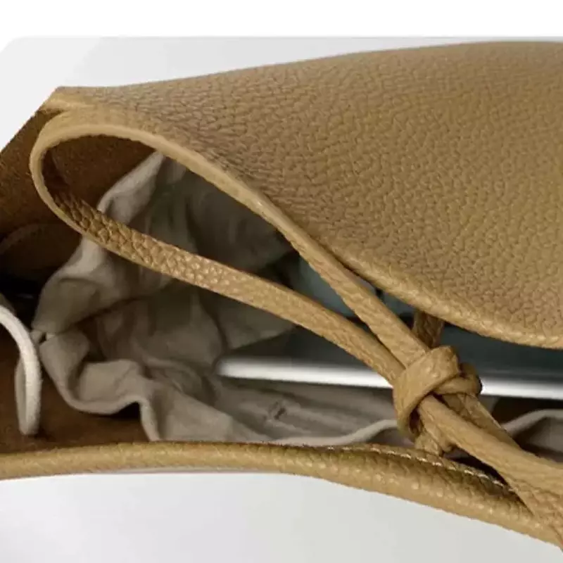 حقيبة دلو بساطتها من جلد البقر الناعم للسيدات ، تصميم فرنسي أنيق ، حقيبة كبيرة للسيدات ، حقيبة جلدية حقيقية سميكة فاخرة ، 2022
