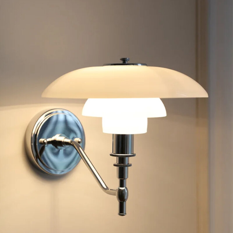 مصباح جداري إبداعي PH-Nordic لغرفة المعيشة وغرفة الطعام وخلفية الأريكة والإضاءة الزجاجية وغرفة النوم والأضواء الجانبية للديكور
