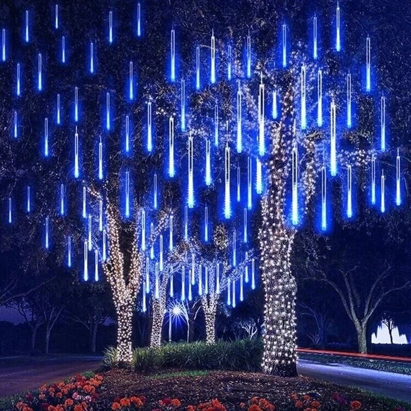 30/50 سنتيمتر 32/24 أنابيب النيزك دش LED سلسلة أضواء شجرة عيد الميلاد زينة شارع جارلاند للديكور نويل السنة الجديدة Navidad