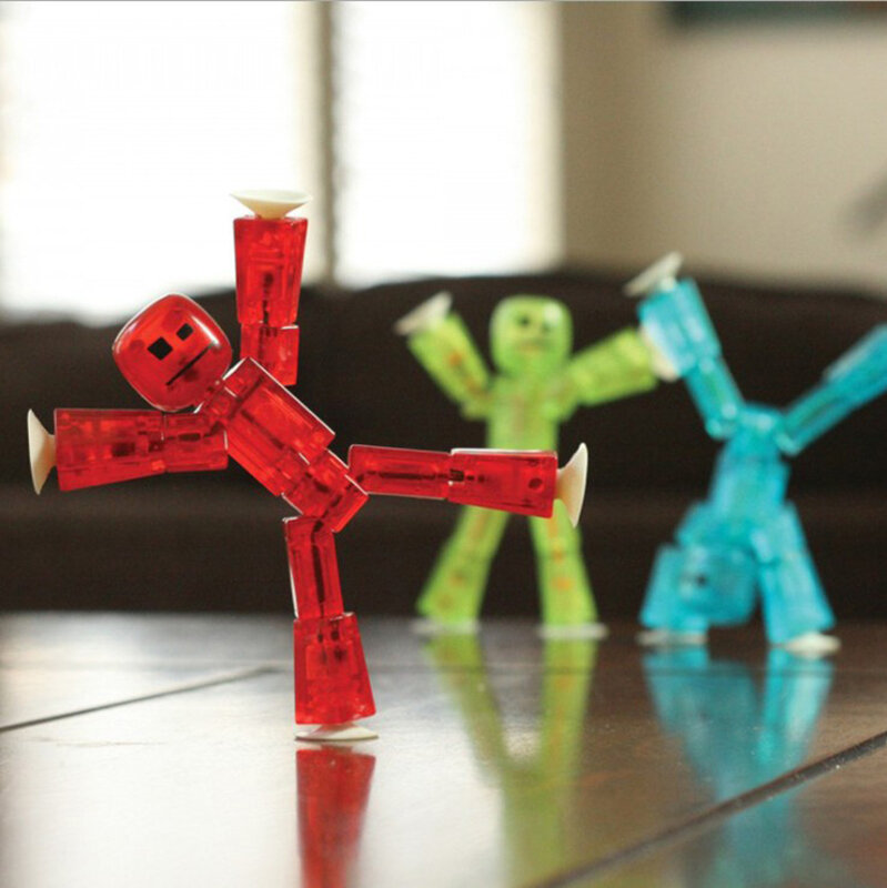 Stikbot شاشة الرسوم المتحركة لعبة تسليط دمية مصاصة لتقوم بها بنفسك إنشاء الرسوم المتحركة استوديو عمل الشكل فيلم StikBot لعبة للطفل 2-4 سنوات من العمر