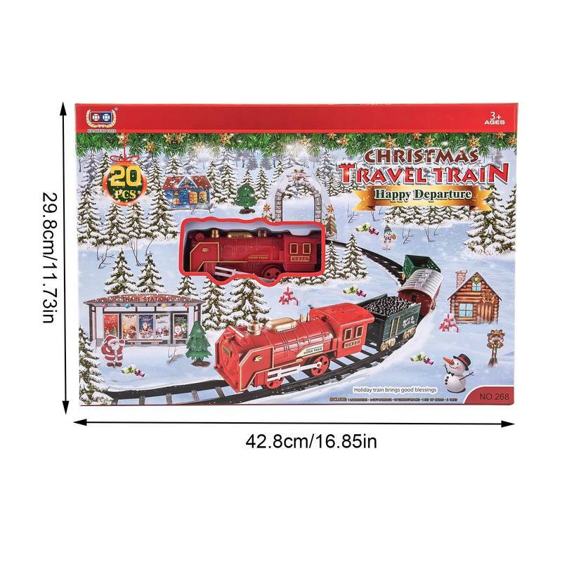 رائعة عيد الميلاد قطار اللعب ، نموذج لعبة القطار ، الزخرفية شجرة عيد الميلاد الحلي ، ديكور داخلي ، 2 في 1