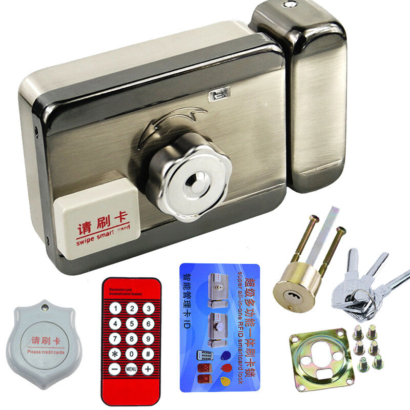 Fuan366 ID بطاقة متكاملة انتقاد قفل الباب المنزل مكافحة سرقة قفل الباب بطاقة ممغنطة التحكم في الوصول الكل في واحد آلة