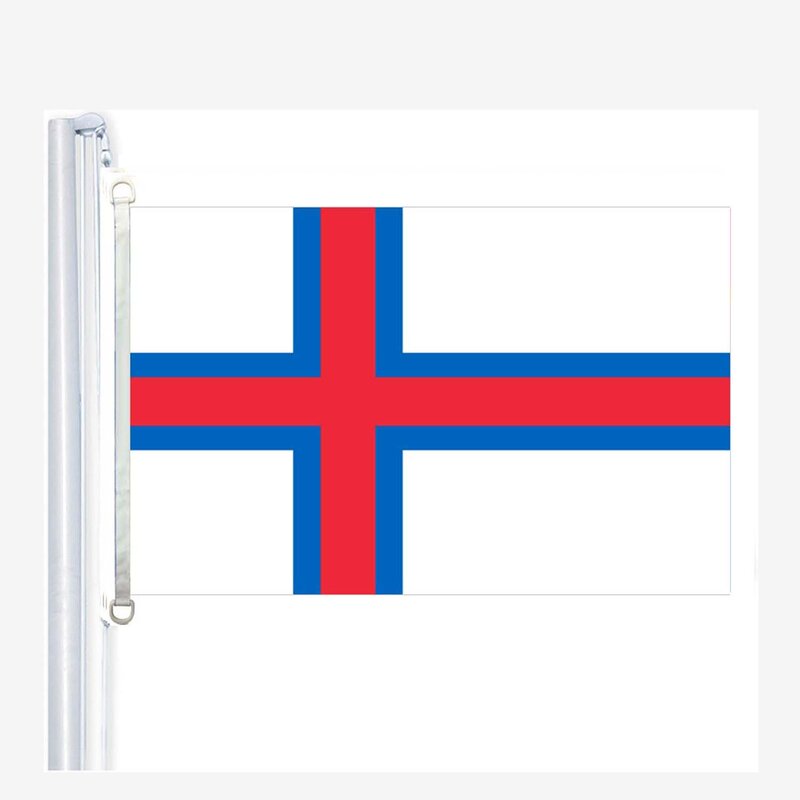 علم جزر فارو ، 90*150 سنتيمتر ، 100% بوليستر ، لافتة ، طباعة رقمية
