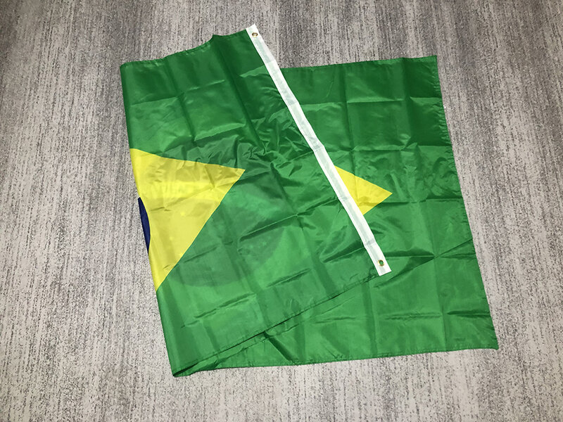 3x5FT 90 سنتيمتر x 150 سنتيمتر البرازيل Br البرازيل العلم الوطني معلقة البوليستر الطباعة الرقمية البرازيل العلم الوطني راية