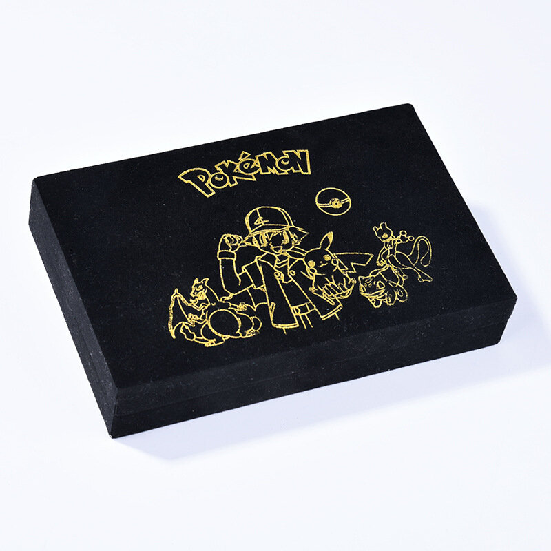 54 قطعة بطاقة البوكيمون الذهب الأسود فضي بطاقات الإنجليزية Gx Vmax لعبة بيكاتشو Charizard الذهب معدن عملة للألعاب شحن مجاني