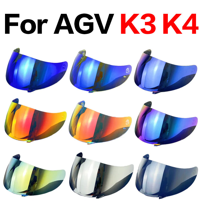 قناع خوذة ل AGV K3 و K4 ، درع عدسة مقاوم للرياح ، حماية من الأشعة فوق البنفسجية ، ملحقات الدراجات النارية