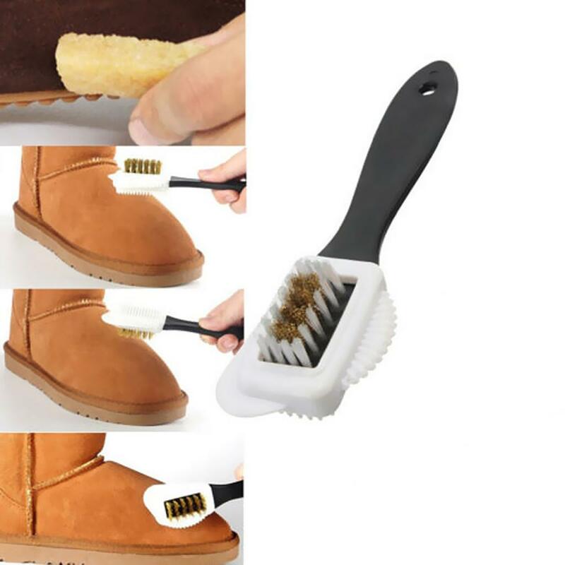 فرشاة مطاطية لجلد الغزال والجلود ، أحذية Nubuck ، منظف أحذية ، تنظيف البقع والغبار