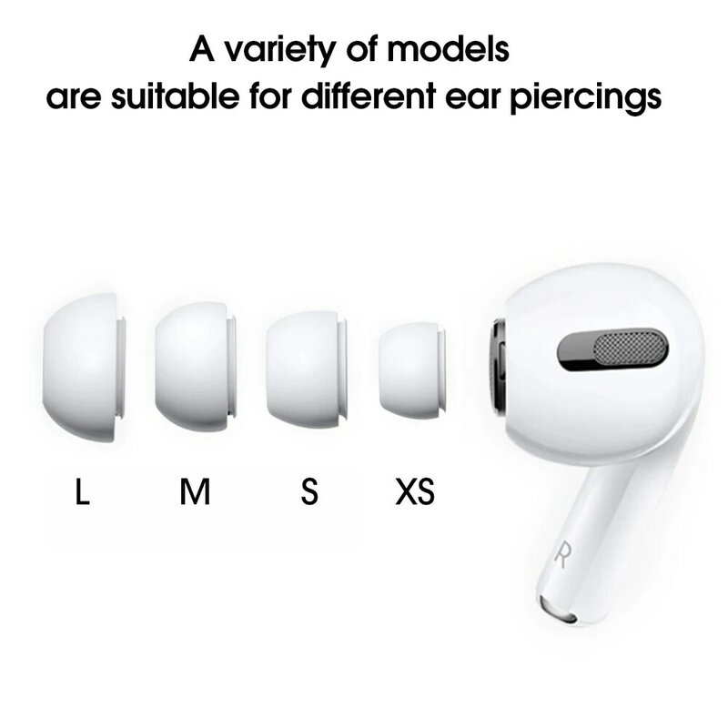 قطع غيار لسماعات الأذن من السيليكون الناعم لأجهزة Apple AirPods Pro الجيل 1/2 قطع غيار لأجهزة Air Pods Pro ملحقات سماعات الأذن