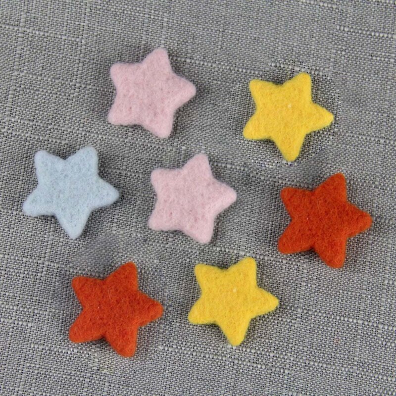 5 قطع من كرات الخرز الصغيرة المصنوعة من الصوف لباد النجوم للتصوير الفوتوغرافي للأطفال حديثي الولادة