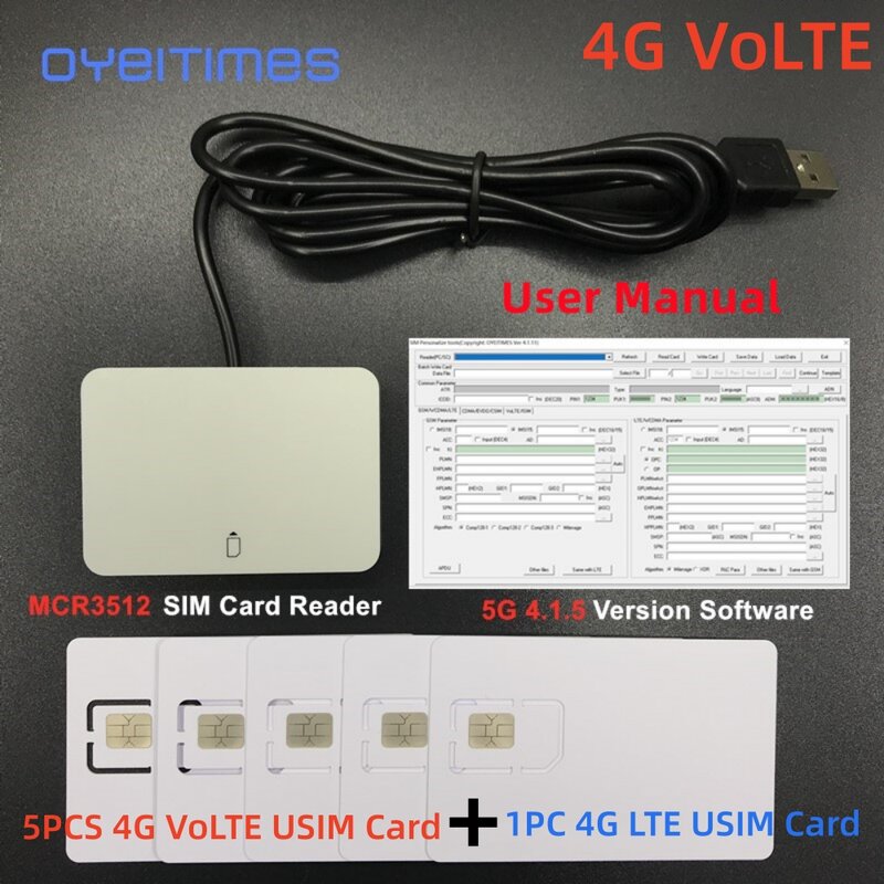 أوييتيم-قارئ بطاقة سيم كاتب مبرمج ، 4G LTE ، K ، 4G ، VoLTE ، بطاقات Sim فارغة ، 1 ، 2G ، 3G ، 4G ، 5G ، 4G ، 5G ، 4.1.5 V
