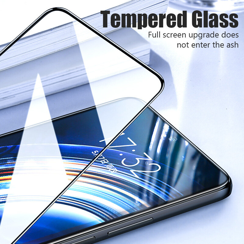 واقي شاشة من الزجاج المقسى ، غطاء كامل ، Redmi Note 12 ، 11 ، 10 ، 9 ، 8 Pro Plus ، 5G ، 11S ، 10S ، 9S ، 10C ، 9A ، 5 أو