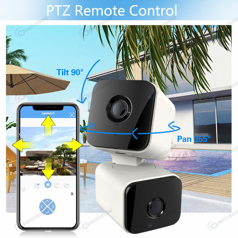 كاميرا PTZ بعدسة مزدوجة TUYA ، ° ، مسدس مراقبة شامل ، مقلاة وإمالة للمنزل ، تتبع تلقائي ، صوت ثنائي الاتجاه ، اتصال داخلي ، 8 ميجابكسل ، 4K