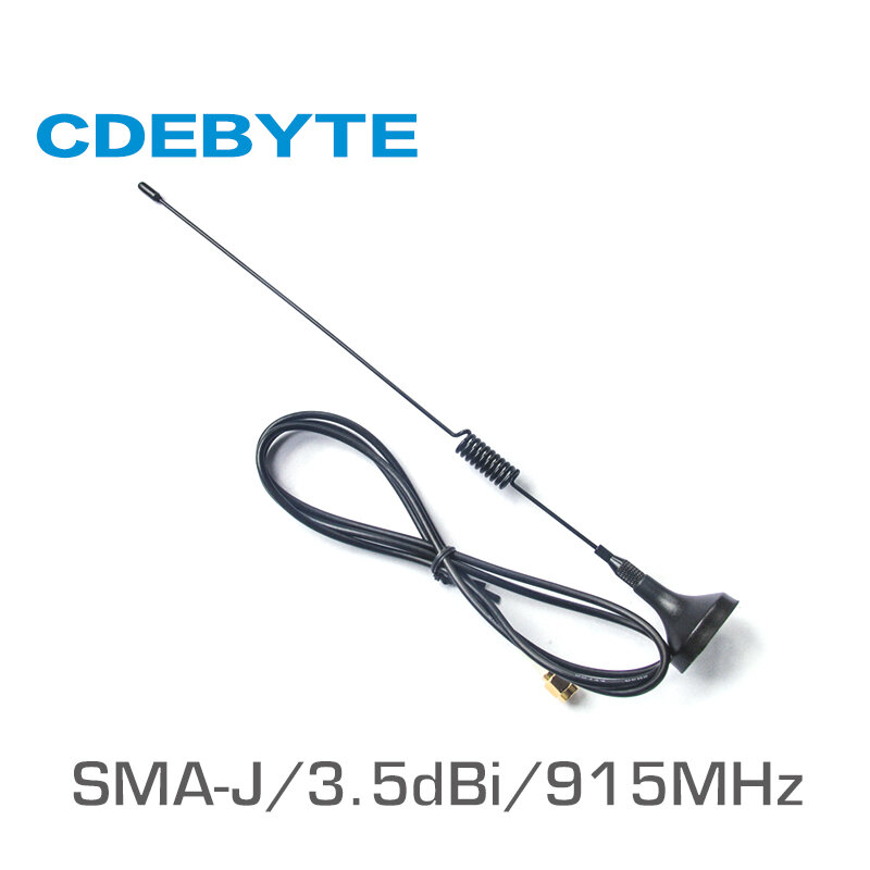 Cdeyte TX915-XPL-100 915MHz مكاسب عالية أومني واي فاي هوائي 3.5dBi SMA-J مصاصة انتينا مع قاعدة مغناطيسية