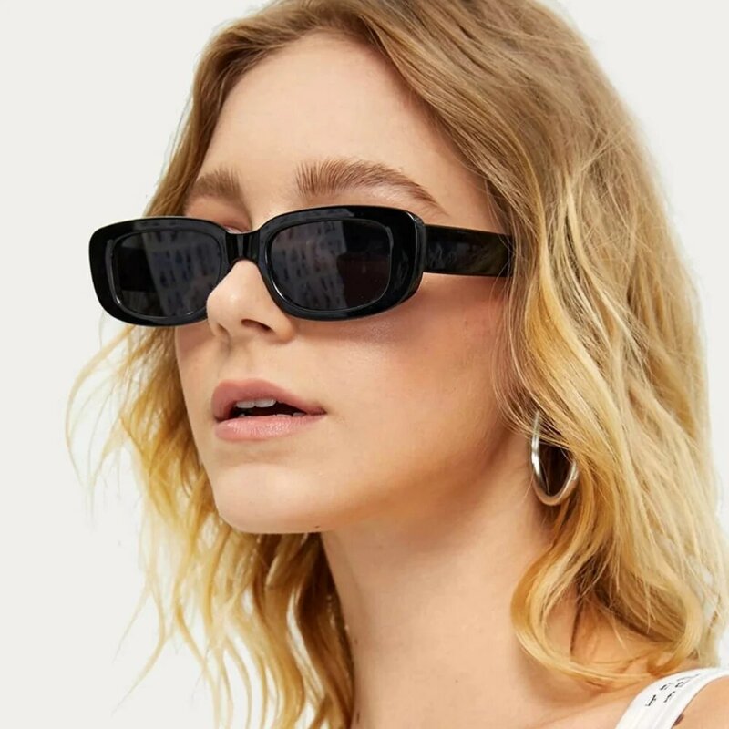 جديد صغير الأبيض الإطار البيضاوي نظارات شمسية الاتجاه النظارات الشمسية للجنسين الشرير الشارع الاتجاه كول نظارات ظلال نظارات إطار UV400