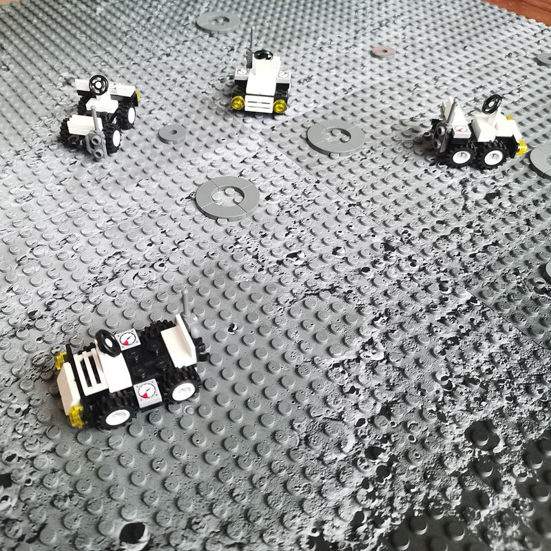 10 بوصة الفضاء قاعدة القمرية لوحة الأساسية 32x32 نقطة صغيرة بنة المريخ القمر قاعدة القمرية روفر لوحة