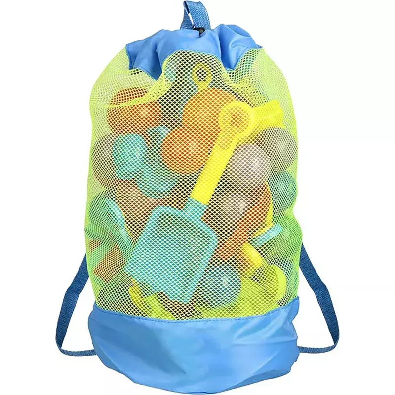 حقيبة سباحة شبكية قابلة للطي للأطفال ، حقيبة تخزين عالية السعة ، كيس جاف ، سلة ألعاب ، خارجية ، شاطئ ، جديدة