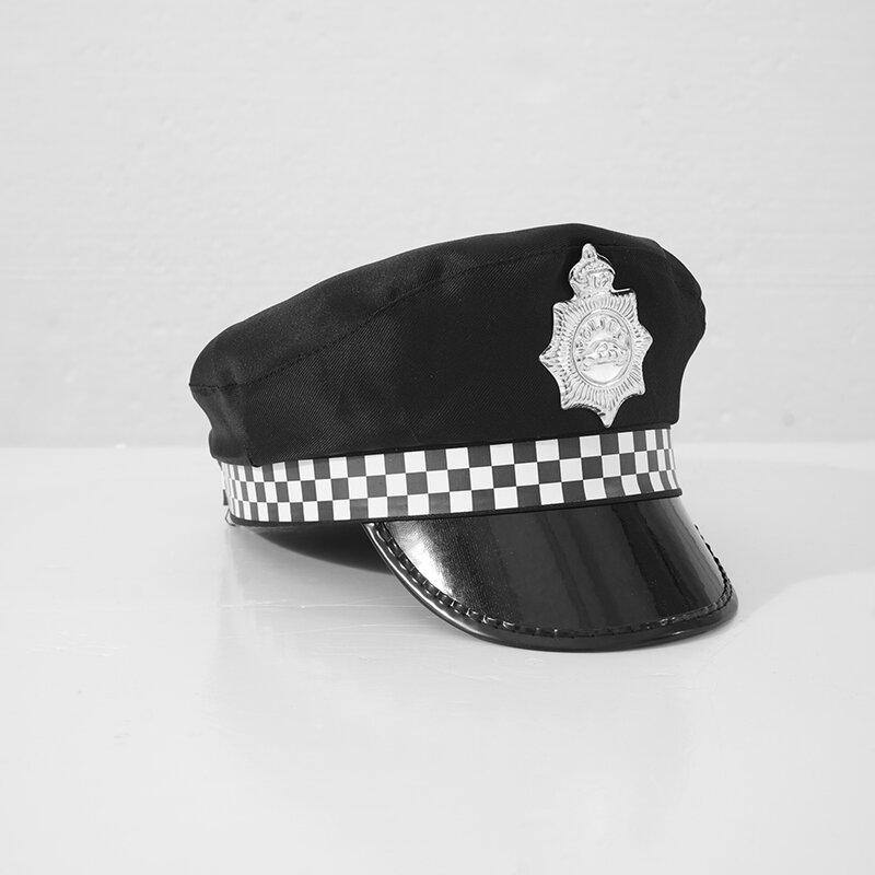 تأثيري قبعة الشرطة العسكرية قبعة بحار البحرية الكابتن قبعة كرنفال قبعة حفلات الأداء للأطفال الكبار الأطفال