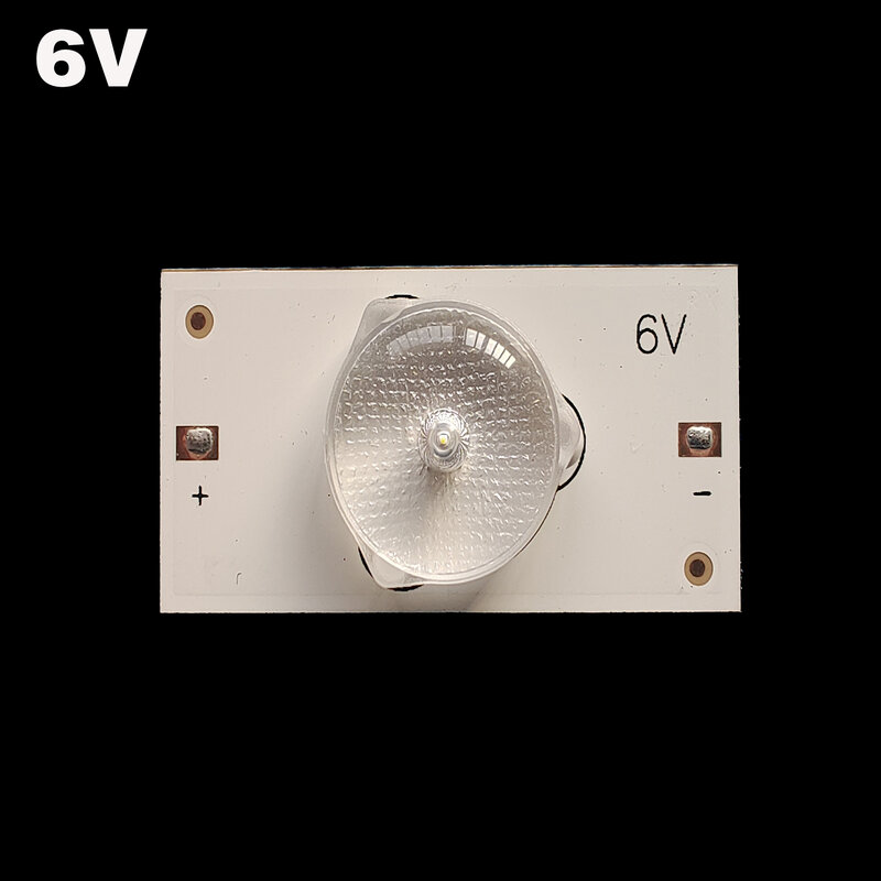 100pcsUniversal LED شريط إضاءة خلفي 6 فولت 3 فولت مصلحة الارصاد الجوية حبيبات مصباح مستديرة متفاوتة الأحجام مع البصرية لين flpeter ل 32-65 بوصة LED التلفزيون إصلاح صيانة بسيطة