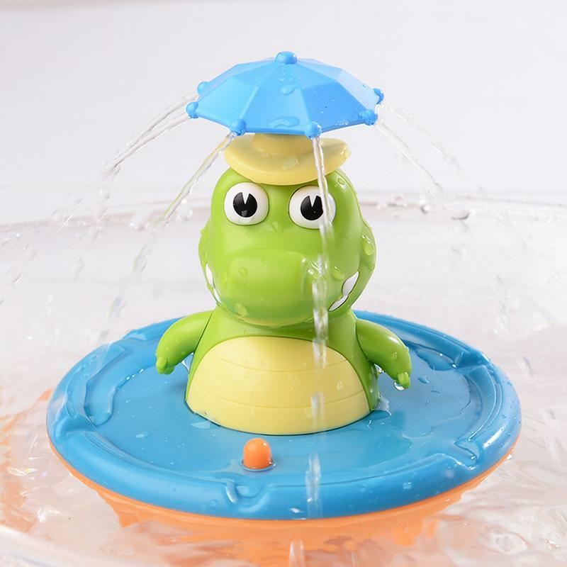 ألعاب حمام للأطفال الصغار تعمل بالبطارية حمام تمساح الطفل لعبة التلقائي المياه الرش حوض الاستحمام اللعب 5 طرق رش المياه