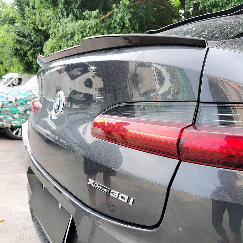 للسيارة BMW X4 G02 2018-2022 M سبويلر بطراز الأداء عالي الجودة ABS جناح خلفي لامع أسود أو من ألياف الكربون