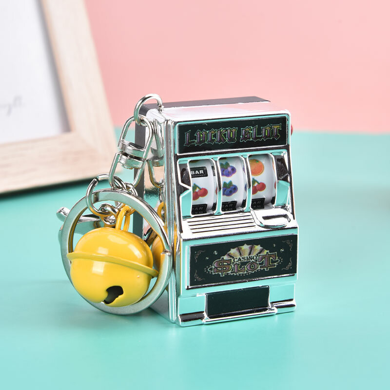 محظوظ الفوز بالجائزة الكبرى آلة فتحة الفاكهة الصغيرة متعة عيد ميلاد سلسلة مفاتيح هدية الاطفال لعبة تعليمية ألعاب تعمل بالعملة آلة القمار
