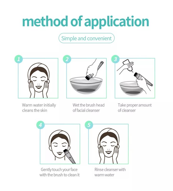 4 في 1 الكهربائية أداة تنظيف الوجه سيليكون فرشاة تنظيف الوجه مدلك الوجه التنظيف العميق غسل الوجه فرشاة